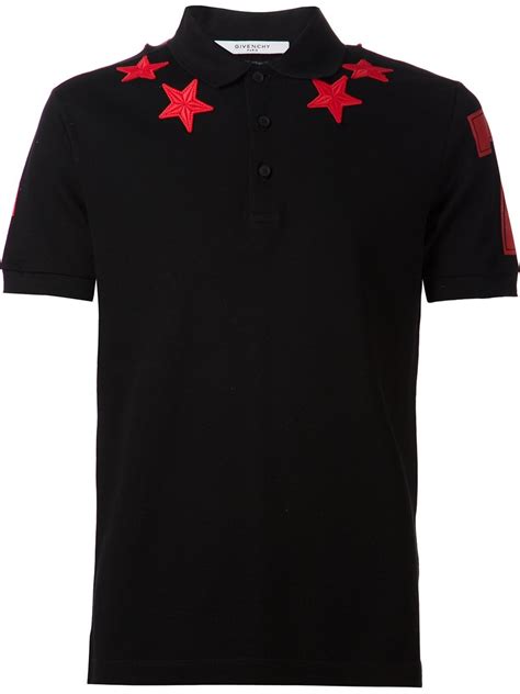 givenchy star shirt polo|Givenchy polo shirt price.